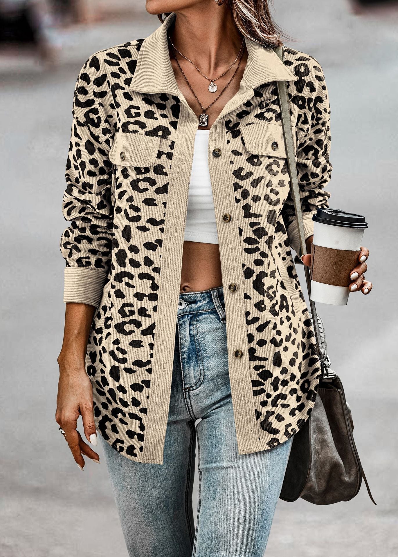 Olivia | Dschungel Chic Leopard Jacke