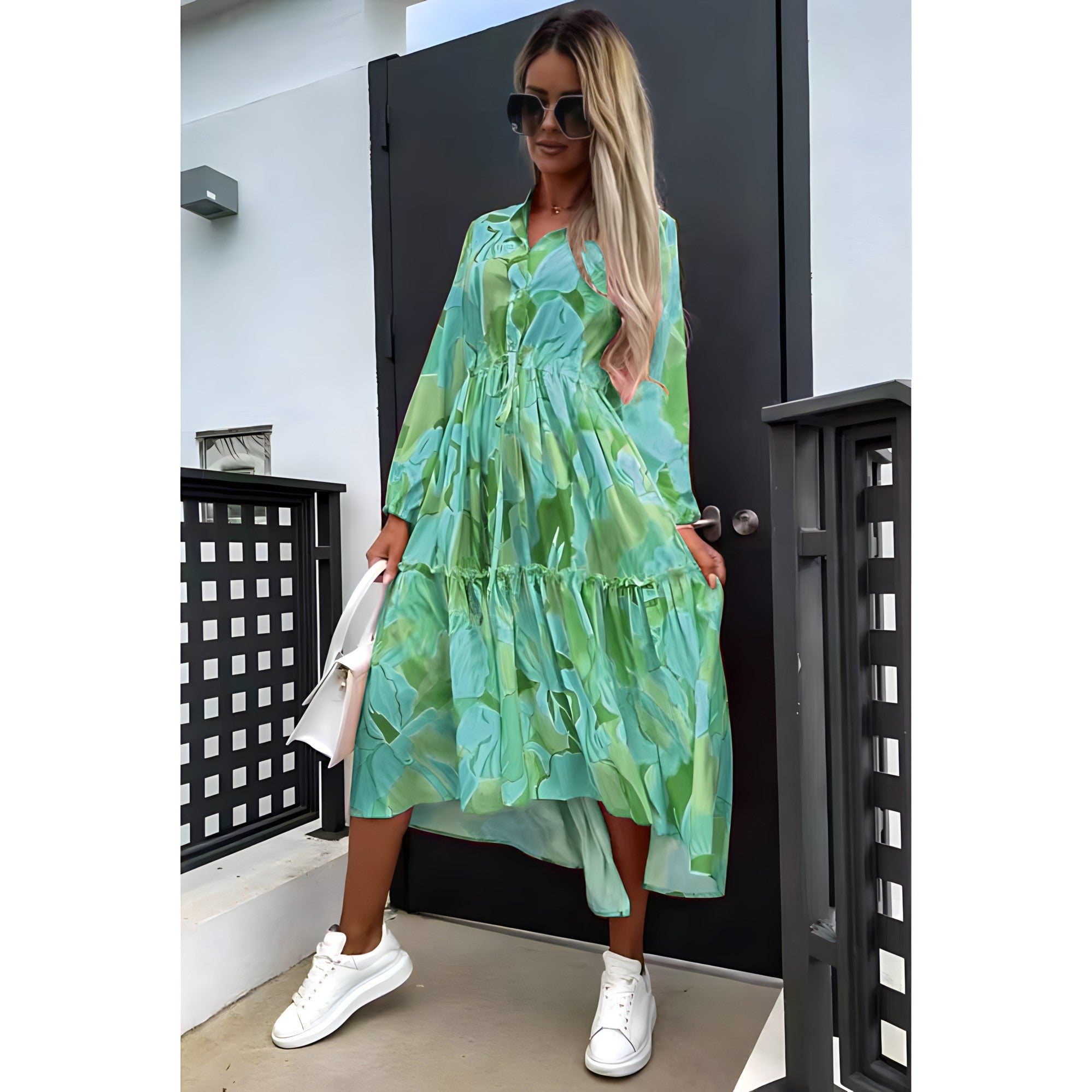 Cammile | Midikleid mit Blumendruck