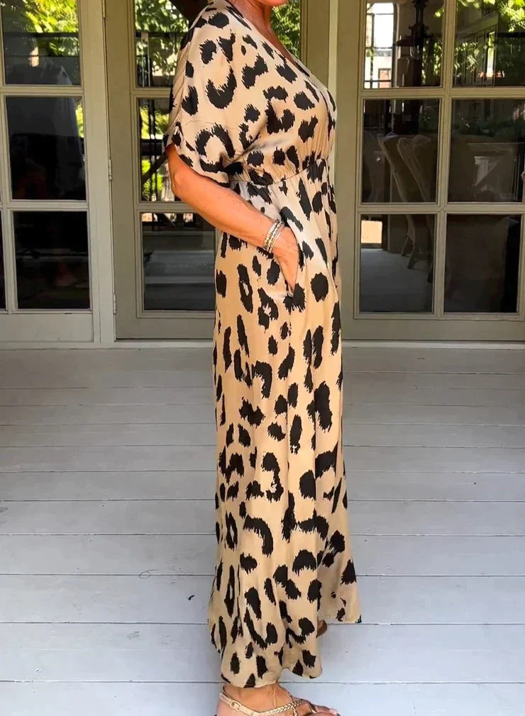Behati's | Leopard Maxikleid
