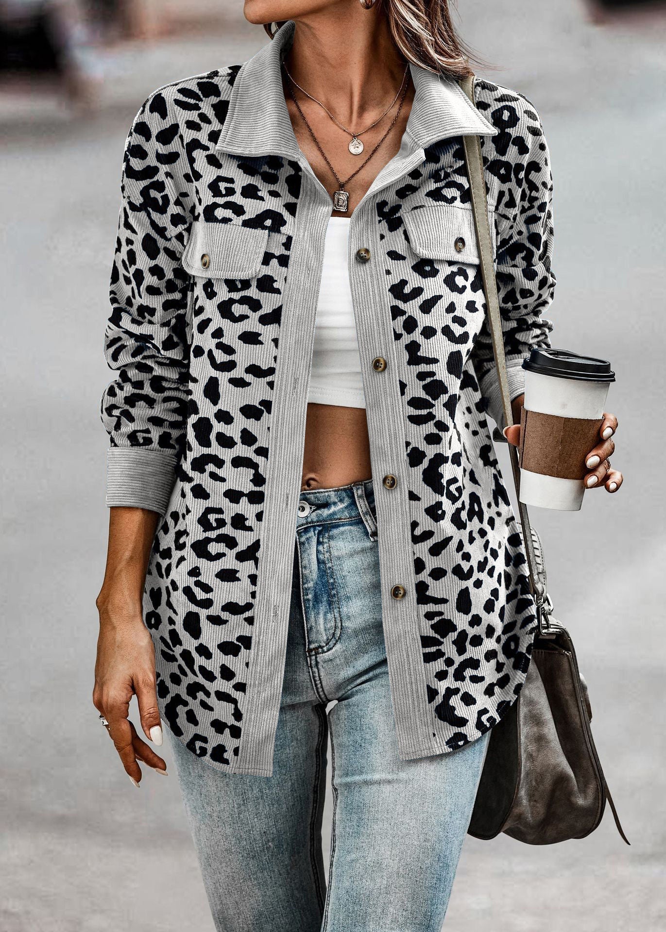 Olivia | Dschungel Chic Leopard Jacke